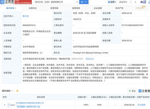 范式智能新設控股公司，業務版圖拓展至集成電路芯片與信息咨詢服務